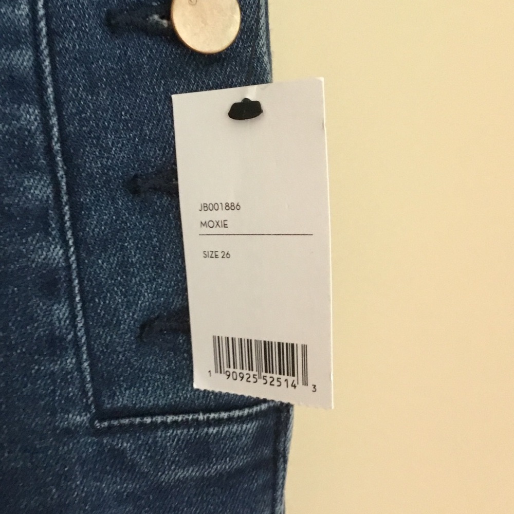 NEW J Brand Natasha Sky High Moxie Button Fly Skinny Jeans Eco Wash - Picture 5 of 11